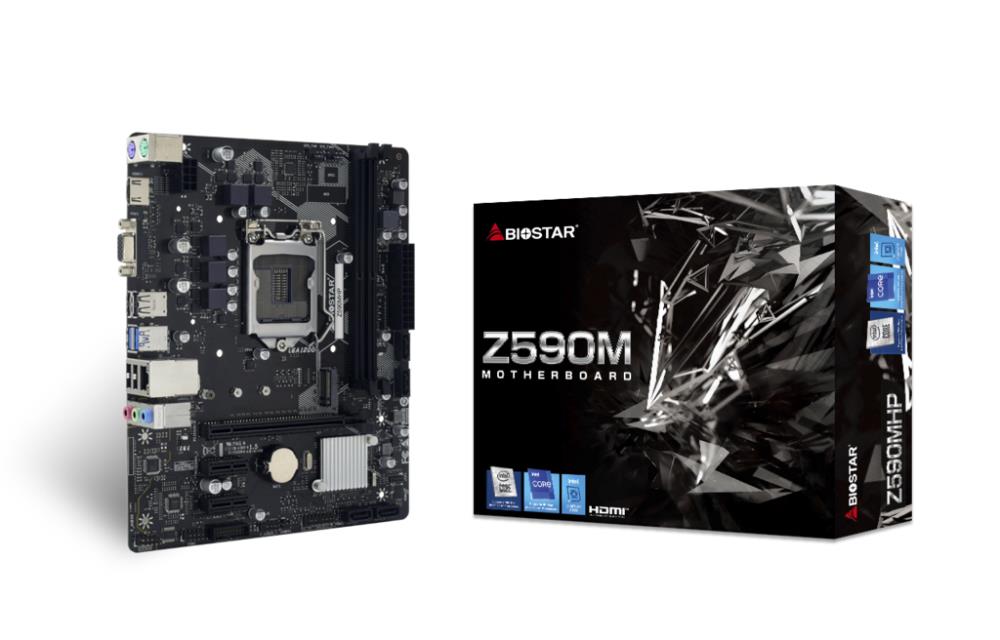 Mainboard|BIOSTAR|Intel Z590 Express|LGA1200|Micro-ATX|Memory DDR4|Memor...