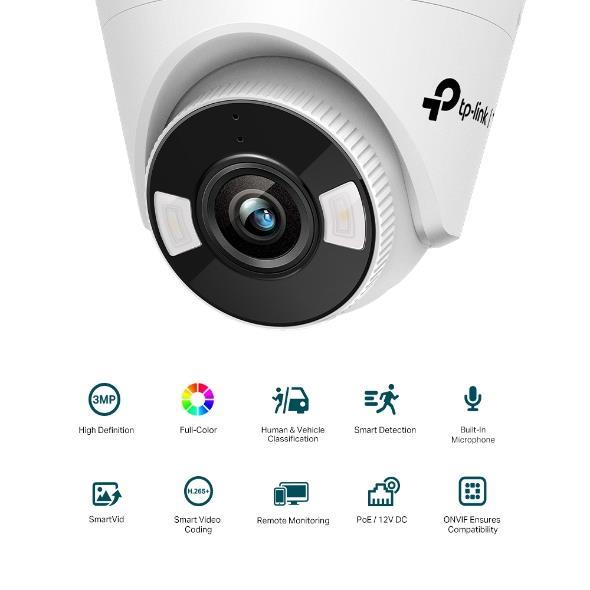 NET KAAMERA TURRET H.264 3MP/VIGI C430(2.8MM) TP-LINK