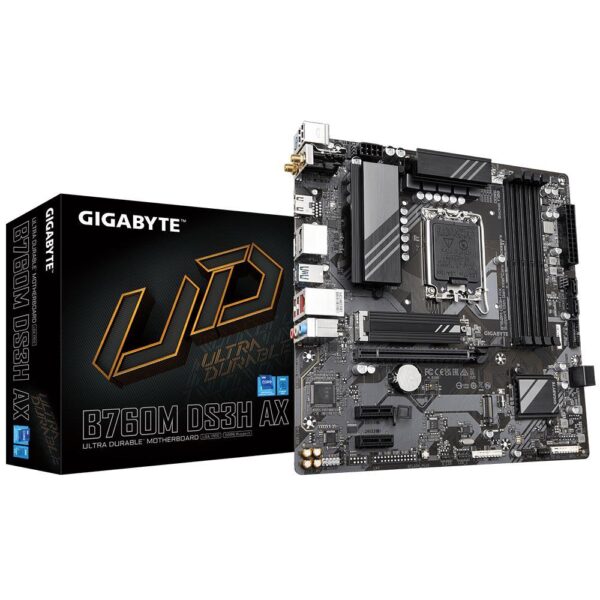 Emaplaat|GIGABYTE|Intel B760 Express|LGA1700|Micro-ATX|Memory DDR5|Memo...