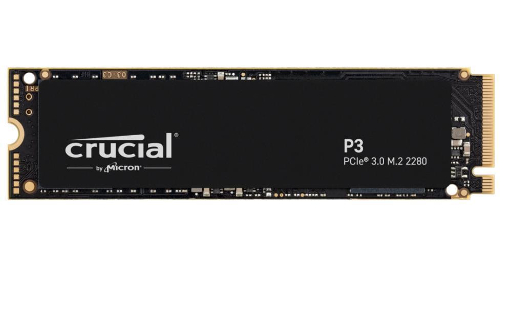 SSD|CRUCIAL|P3|4TB|M.2|PCIE|NVMe|3D NAND|Write speed 3000 MBytes/sec|Rea...