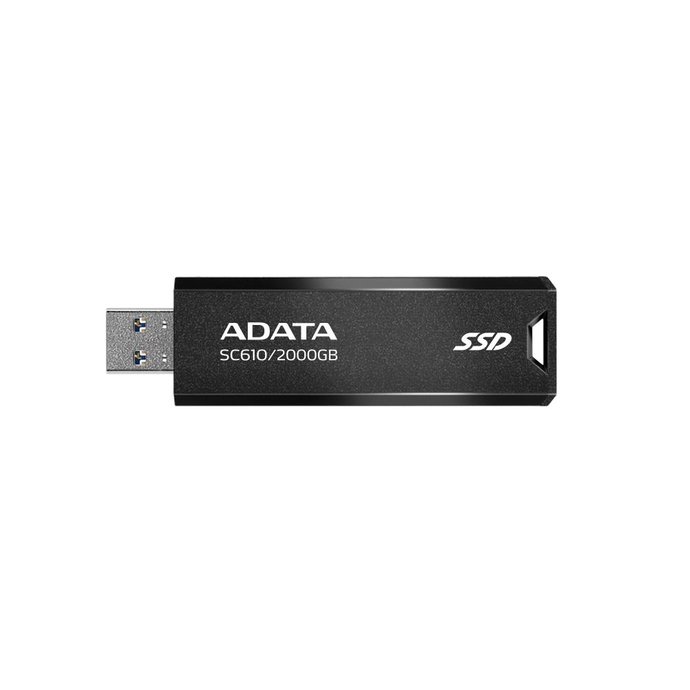 External SSD|ADATA|SC610|2TB|USB 3.2|Write speed 500 MBytes/sec|Read spe...