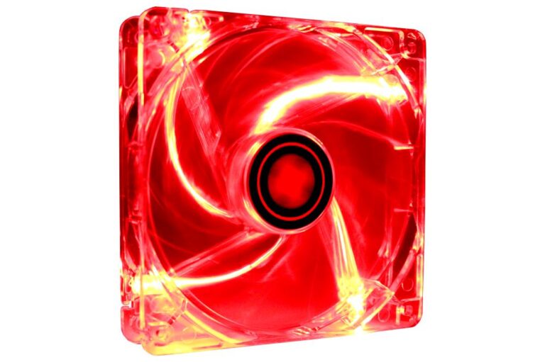 CASE FAN 120MM TRANSP 3PIN+4P/RED 12V XF046 XILENCE