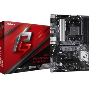 Emaplaat|ASROCK|AMD B550|SAM4|ATX|2xPCI-Express 3.0 1x|1xPCI-Express 3....