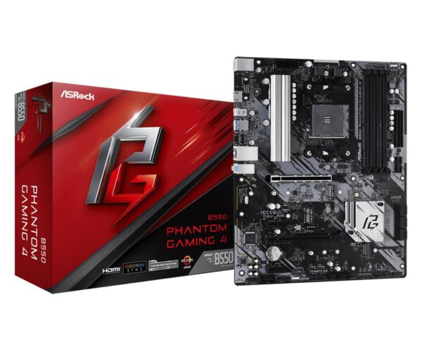 Emaplaat|ASROCK|AMD B550|SAM4|ATX|2xPCI-Express 3.0 1x|1xPCI-Express 3....