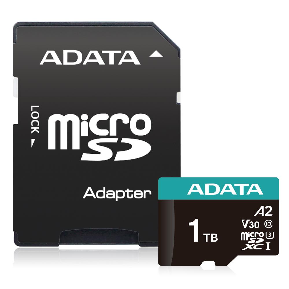 MÄLUKAART SDXC 1TB W/AD./AUSDX1TUI3V30SA2-RA1 ADATA