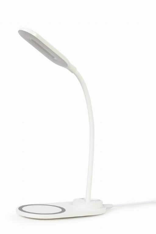 MOBILE CHARGER WRL DESK LAMP/WHT TA-WPC10-LED-01-W GEMBIRD