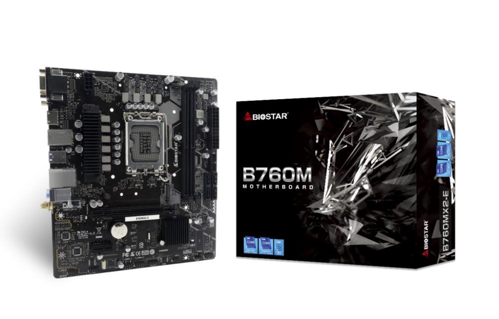 Emaplaat|BIOSTAR|Intel B760 Express|LGA1700|Micro-ATX|Memory DDR5|Memor&...