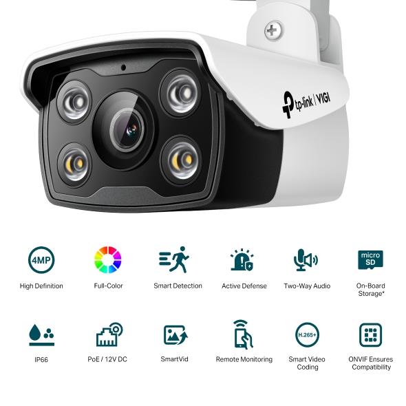 NET CAMERA BULLET H.264 4MP/VIGI C340(4MM) TP-LINK