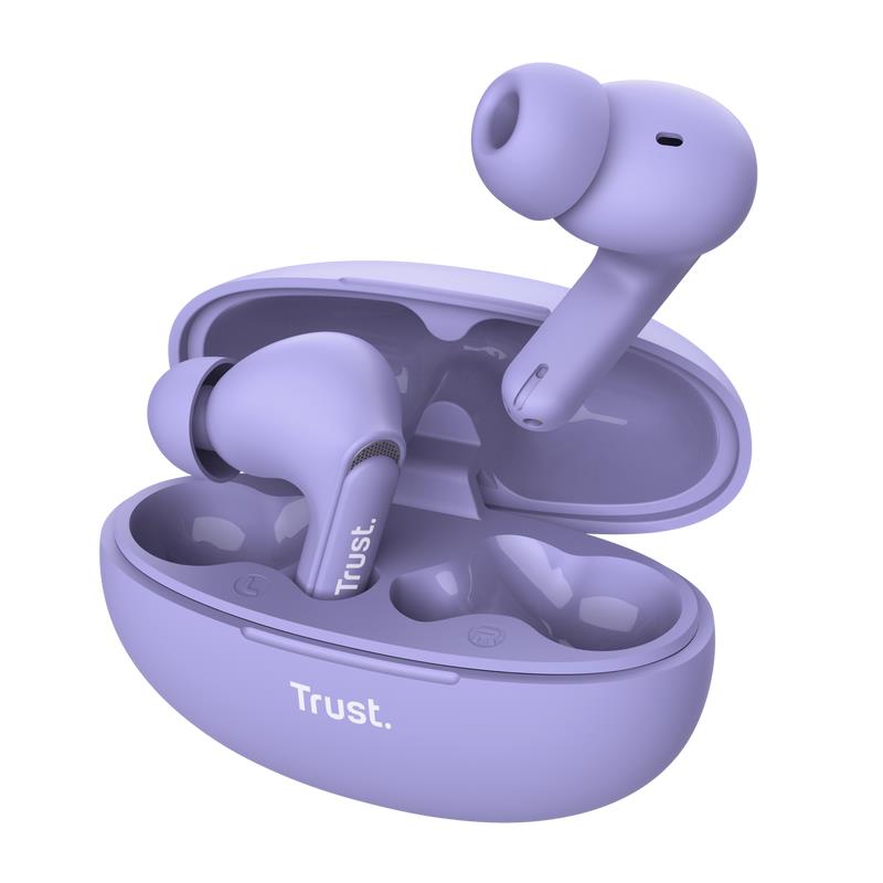 KÕRVAKLAPID EARBUDS YAVI BT ENC/PURPLE 25297 TRUST