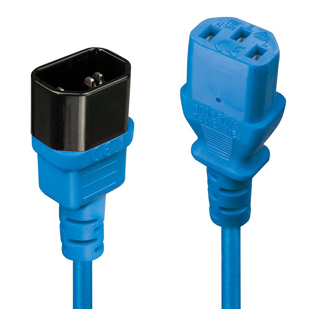 KAABEL POWER IEC EXTENSION 0.5M/BLUE 30470 LINDY