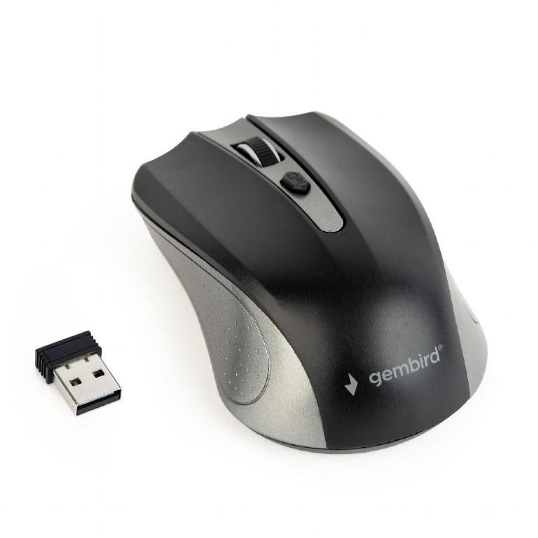 MOUSE USB OPTICAL WRL GREY/BLACK MUSW-4B-04-GB GEMBIRD