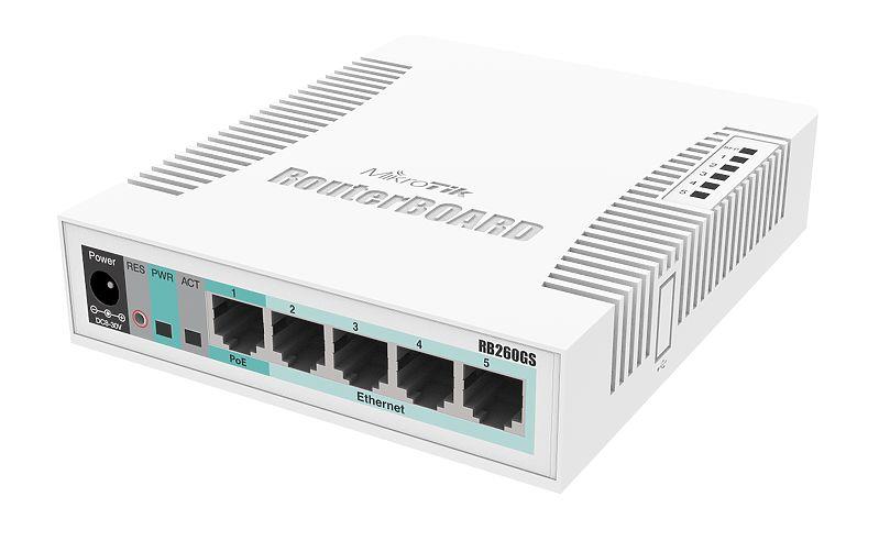 Switch|MIKROTIK|CSS106-5G-1S|Desktop/pedestal|5x10Base-T / 100Base-TX / ...