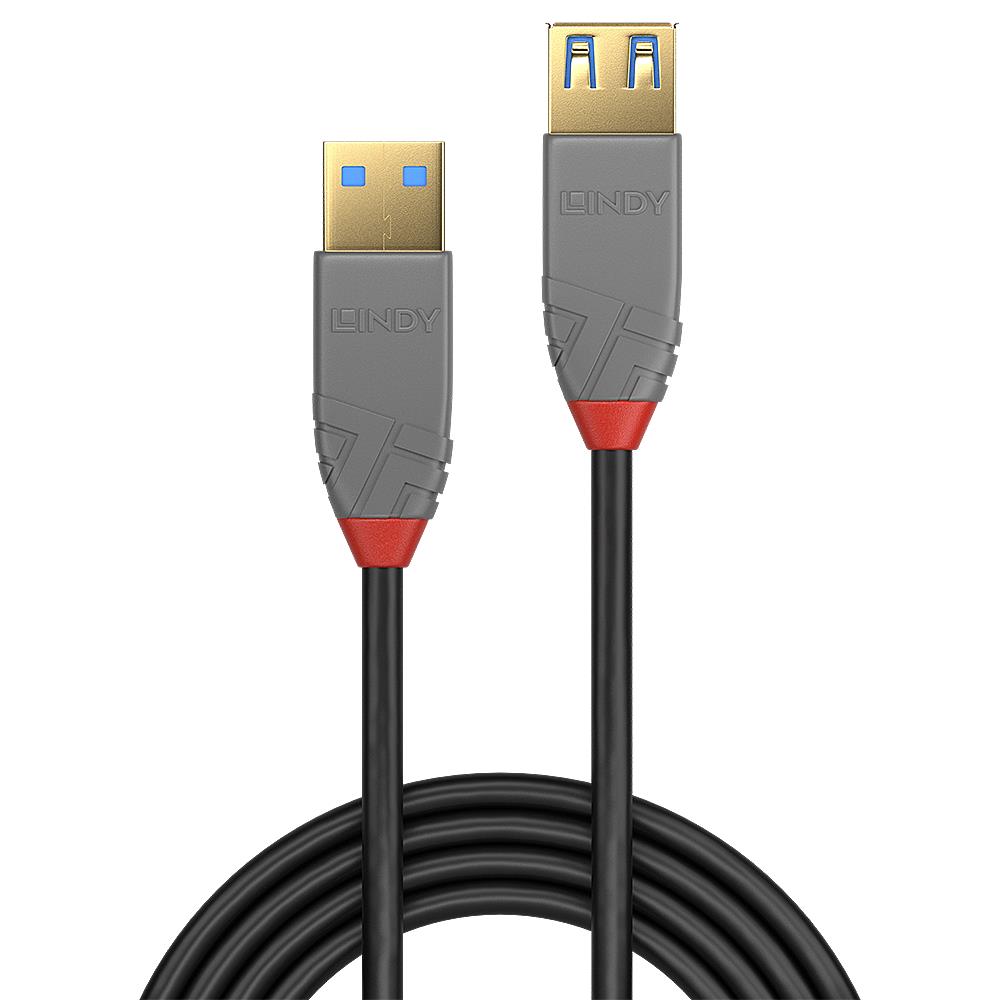 KAABEL USB3.2 EXTENSION 3M/ANTHRA 36763 LINDY