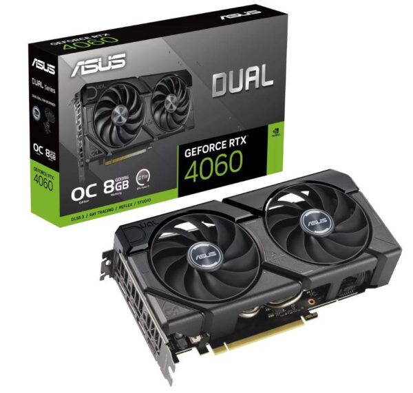 Videokaart|ASUS|NVIDIA GeForce RTX 4060|8 GB|GDDR6|128 bit|PCIE 4.0 1...