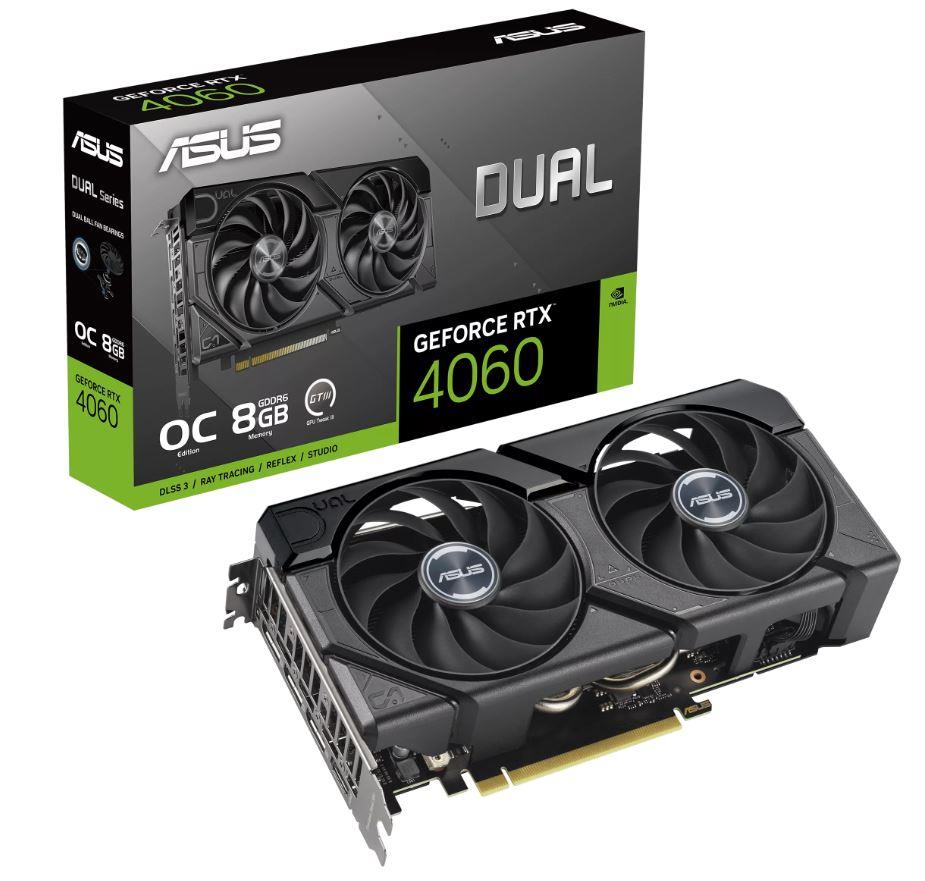 Videokaart|ASUS|NVIDIA GeForce RTX 4060|8 GB|GDDR6|128 bit|PCIE 4.0 1…