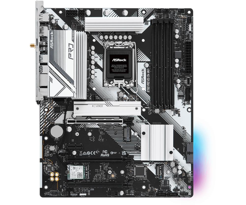 Emaplaat|ASROCK|Intel B760 Express|LGA1700|ATX|Memory DDR4|Memory slots&...