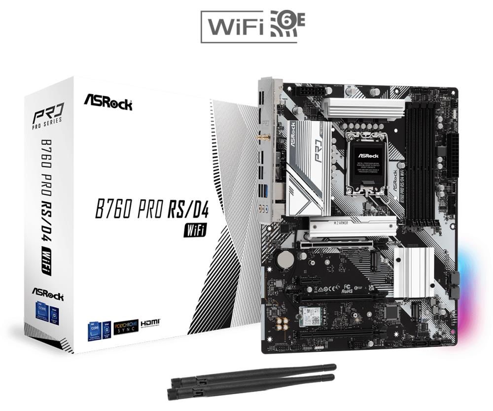 Emaplaat|ASROCK|Intel B760 Express|LGA1700|ATX|Memory DDR4|Memory slots&...