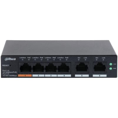 Switch|DAHUA|CS4006-4ET-60|Type L2|Desktop/pedestal|PoE ports 4|CS4006-4...