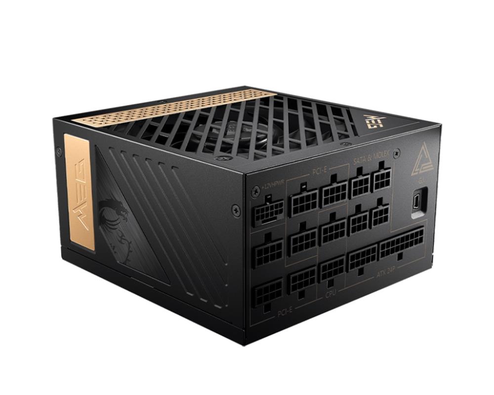 Power Supply|MSI|1300 Watts|Efficiency 80 PLUS PLATINIUM|PFC Active|MEGA...