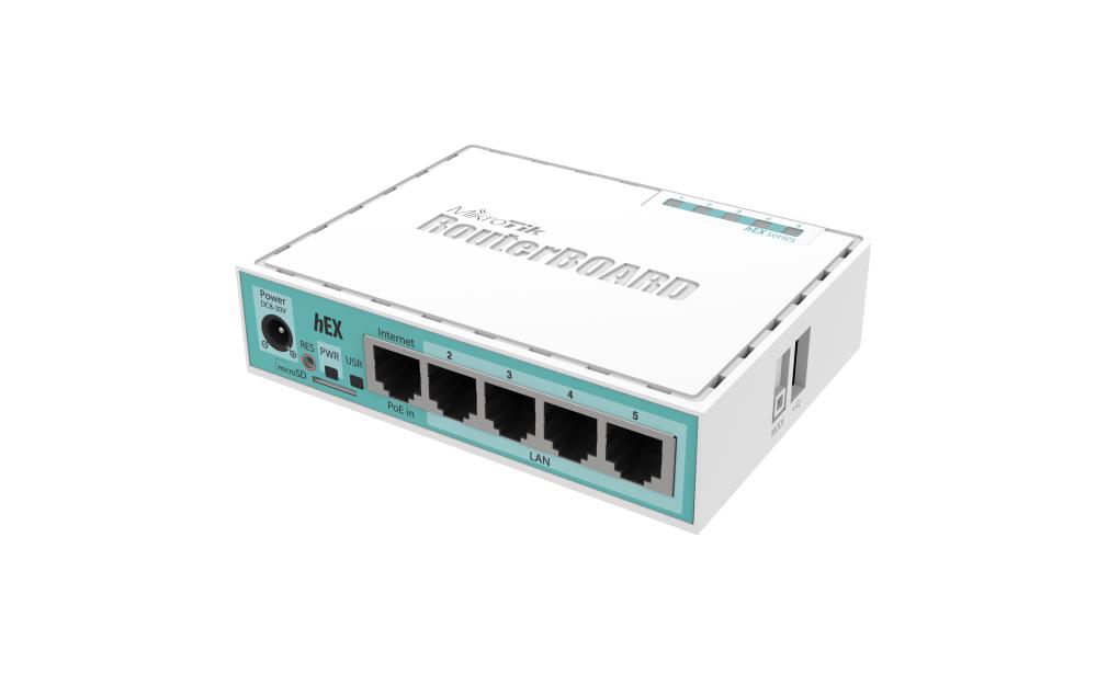 NET Ruuter 10/100/1000M 5PORT/HEX RB750GR3 MIKROTIK