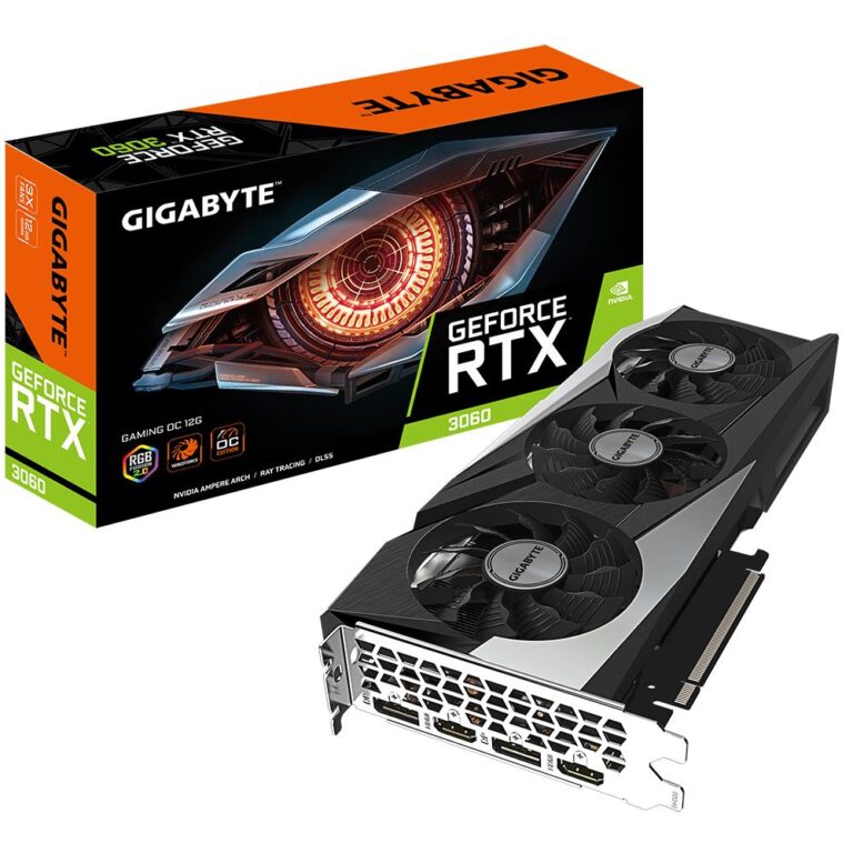 Graphics Card|GIGABYTE|NVIDIA GeForce RTX 3060|12 GB|GDDR6|192 bit|PCIE ...