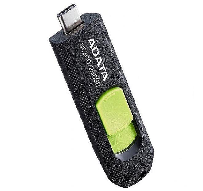 MEMORY DRIVE FLASH USB-C 256GB/ACHO-UC300-256G-RBK/GN ADATA