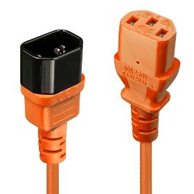 KAABEL POWER IEC EXTENSION 2M/ORANGE 30475 LINDY