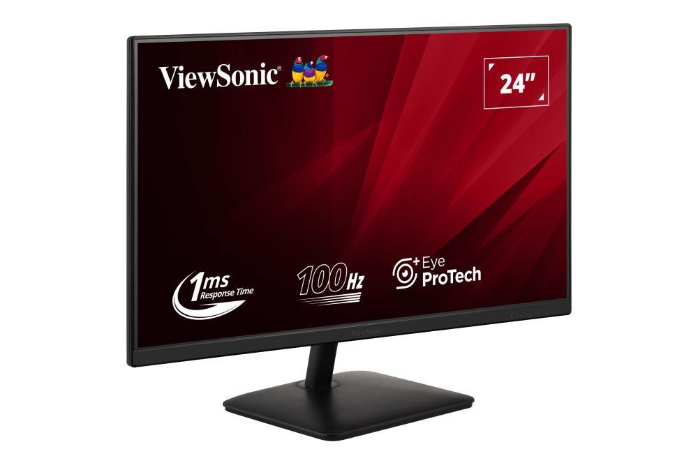 LCD Monitor|VIEWSONIC|VA2408-MHDB|23.8″|Panel IPS|1920×1080|16:9|100Hz|Matte|1 ms|Speakers|Tilt|Colour Black|VA2408-MHDB