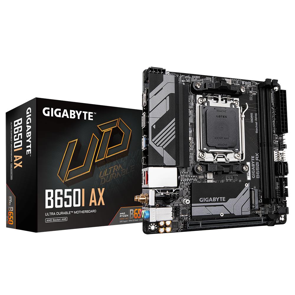 Mainboard|GIGABYTE|AMD B650|SAM5|Mini-ITX|Memory DDR5|Memory slots 2|1xP...