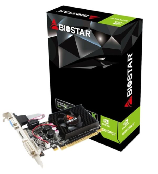 Videokaart|BIOSTAR|NVIDIA GeForce 210|1 GB|DDR3|64 bit|PCIE 2.0 16x|M...