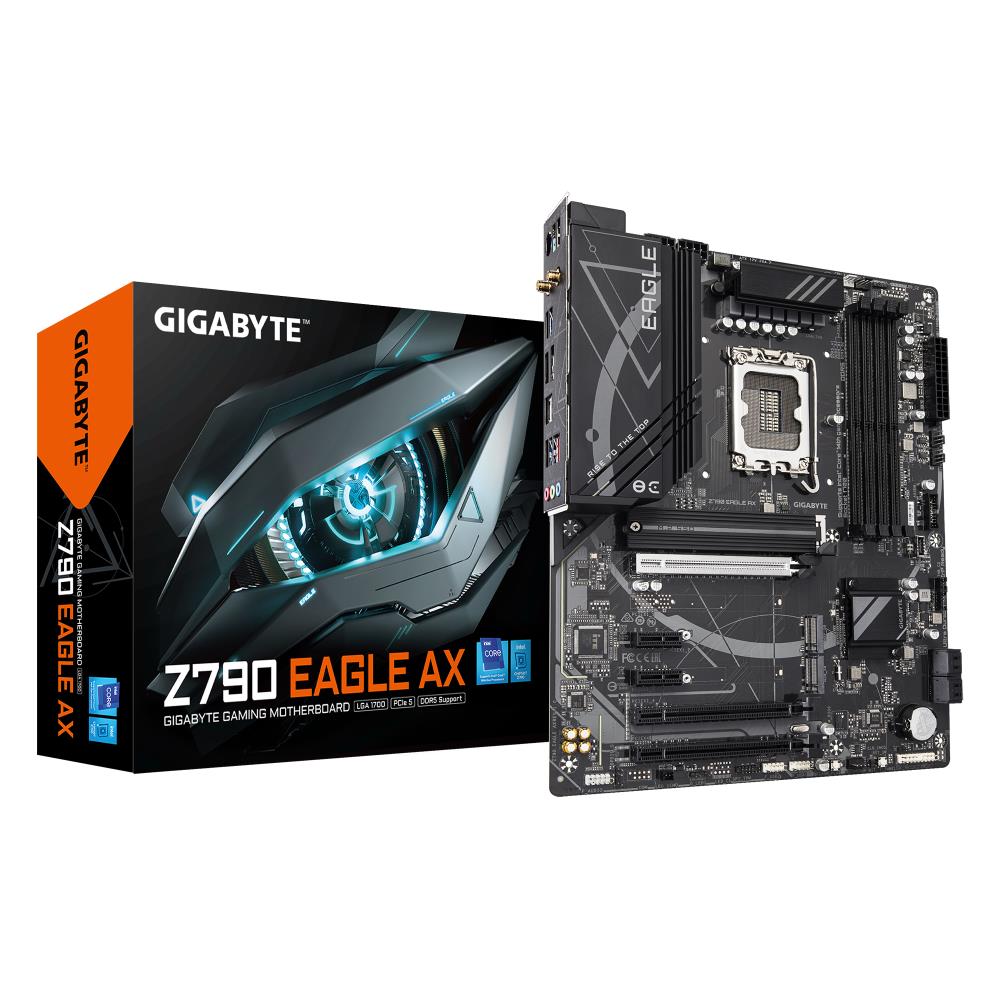 Emaplaat|GIGABYTE|Intel Z790|LGA1700|ATX|Memory DDR5|Memory slots 4|2xP&...