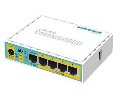 NET Ruuter 10/100M 5PORT HEX/POE LITE RB750UPR2 MIKROTIK