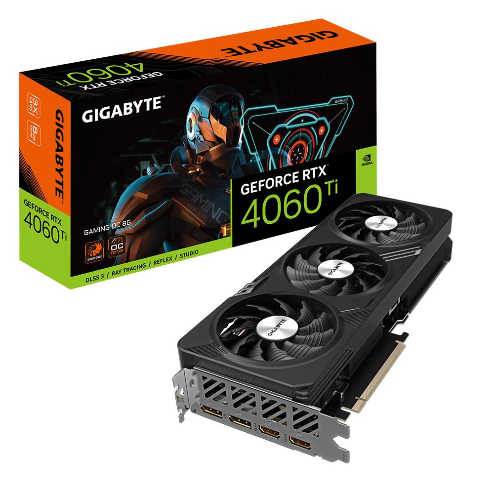 Videokaart|GIGABYTE|NVIDIA GeForce RTX 4060 Ti|8 GB|GDDR6|128 bit|PCI…