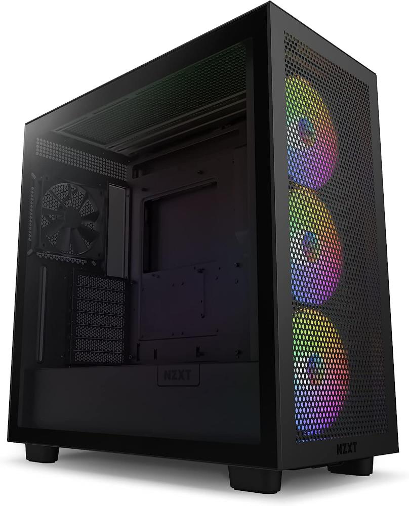 Case|NZXT|H7 Flow RGB|MidiTower|ATX|EATX|MicroATX|MiniITX|Colour Black|C...