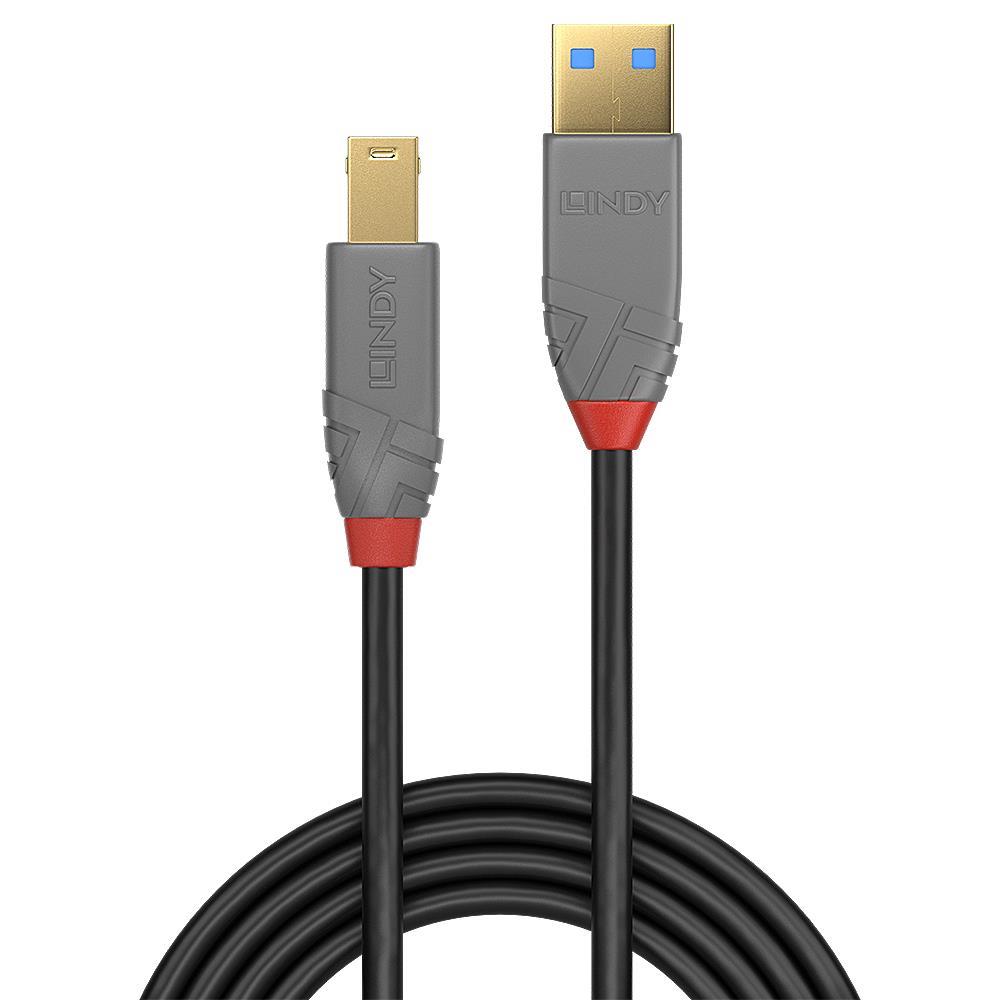 CABLE USB3.2 A-B 1M/ANTHRA 36741 LINDY