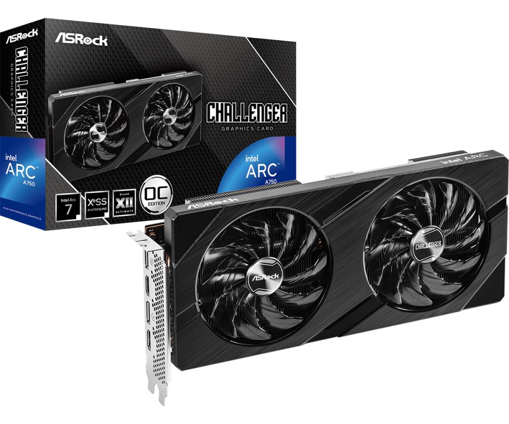 Videokaart|ASROCK|Intel Arc A750|8 GB|GDDR6|256 bit|PCIE 4.0 16x|GPU &#8...