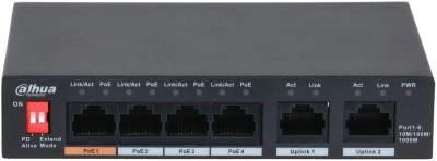 Switch|DAHUA|PFS3006-4GT-60|6x1000Base-T|PoE ports 4|60 Watts|PFS3006-4G...