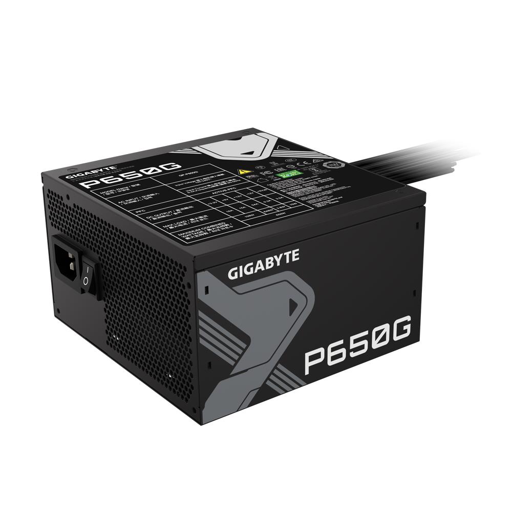 Toiteplokk|GIGABYTE|GP-P650G|650 Watts|Efficiency 80 PLUS GOLD|PFC Act&#...