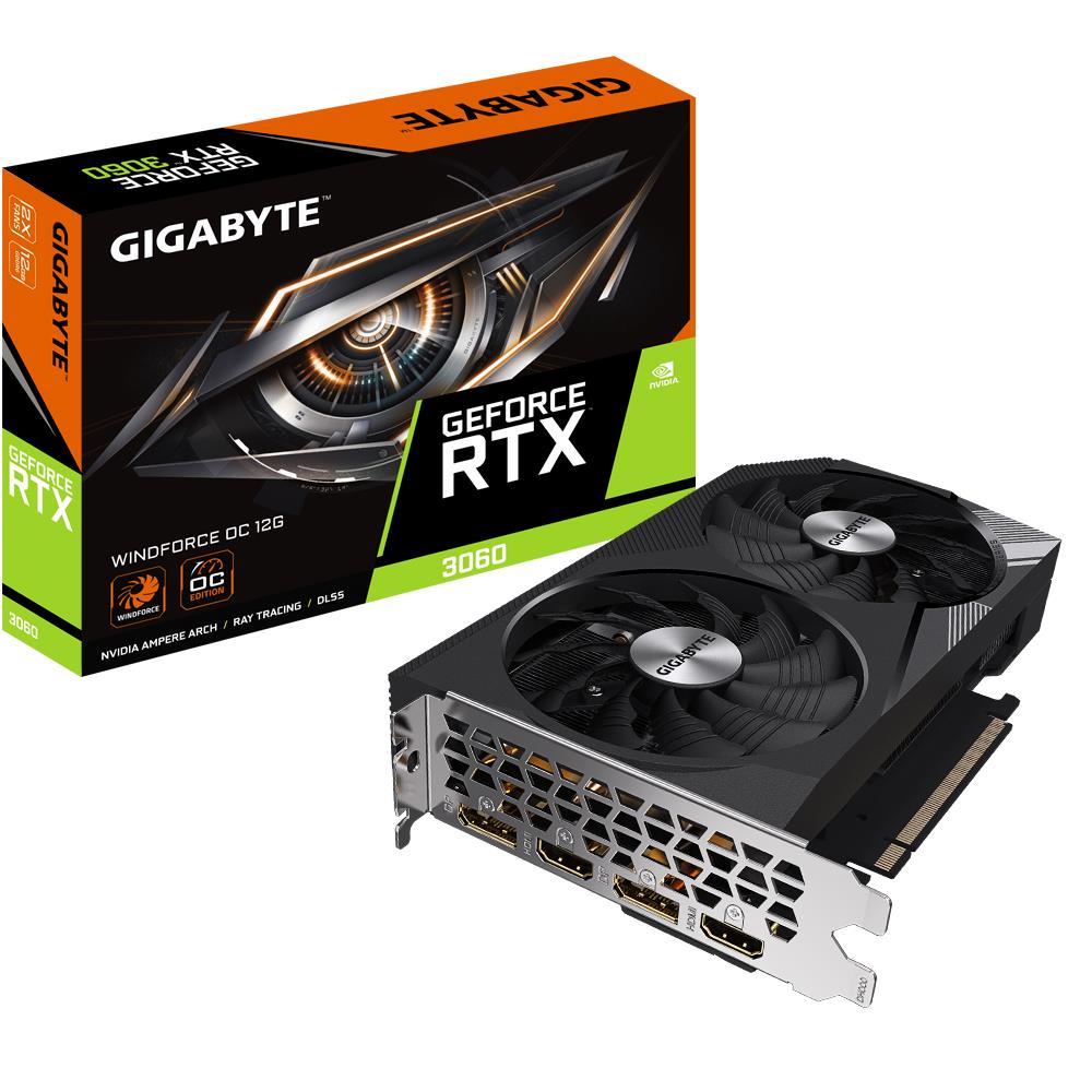 Videokaart|GIGABYTE|NVIDIA GeForce RTX 3060|12 GB|GDDR6|192 bit|PCIE &#8...