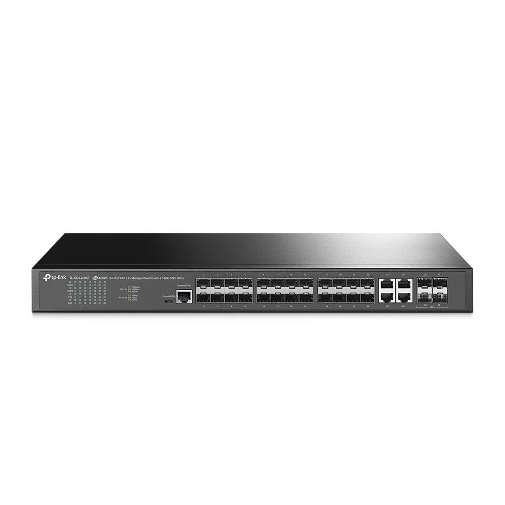 Switch|TP-LINK|Omada|TL-SG3428XF|Type L2+|Rack|4×10/100/1000BASE-T/SFP combo|20xSFP|4xSFP+|2xConsole|1|SG3428XF