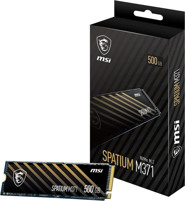 SSD|MSI|SPATIUM M371|500GB|M.2|PCIE|NVMe|3D NAND|Write speed 1150 MBytes...