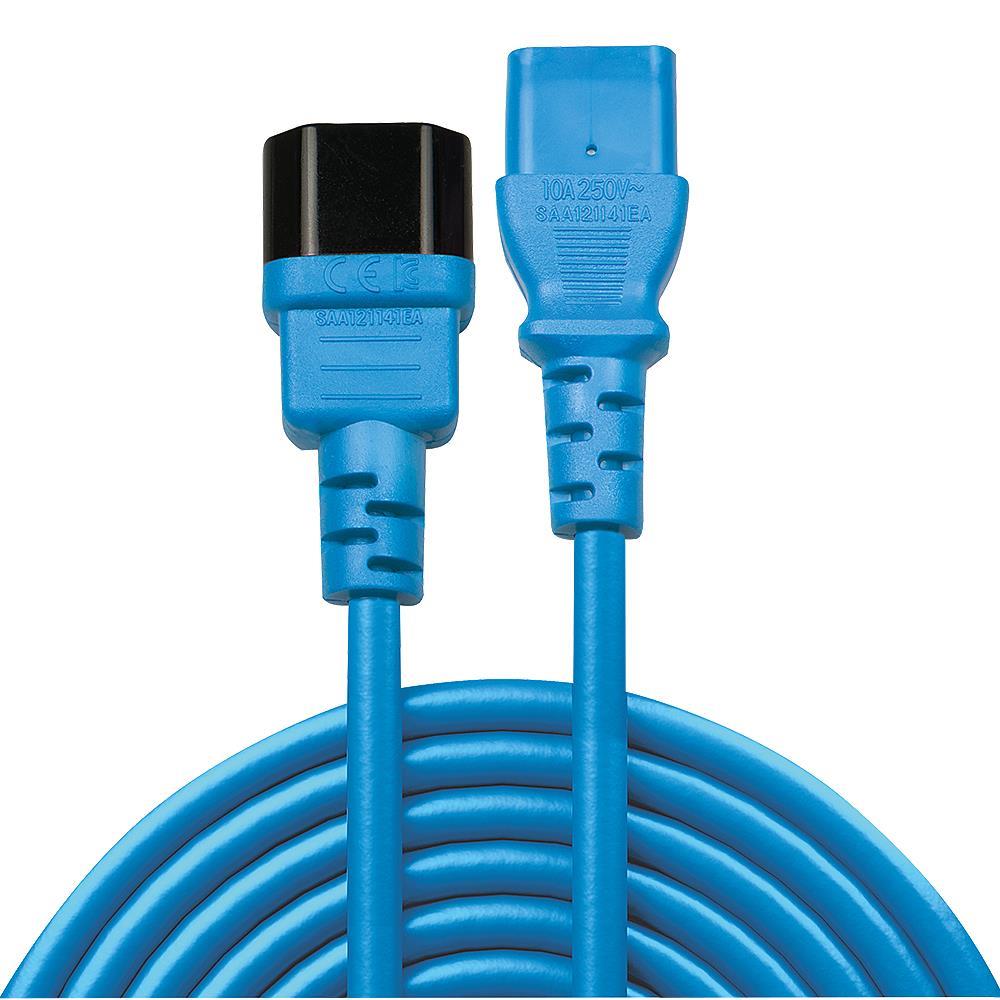 CABLE POWER IEC EXTENSION 0.5M/BLUE 30470 LINDY