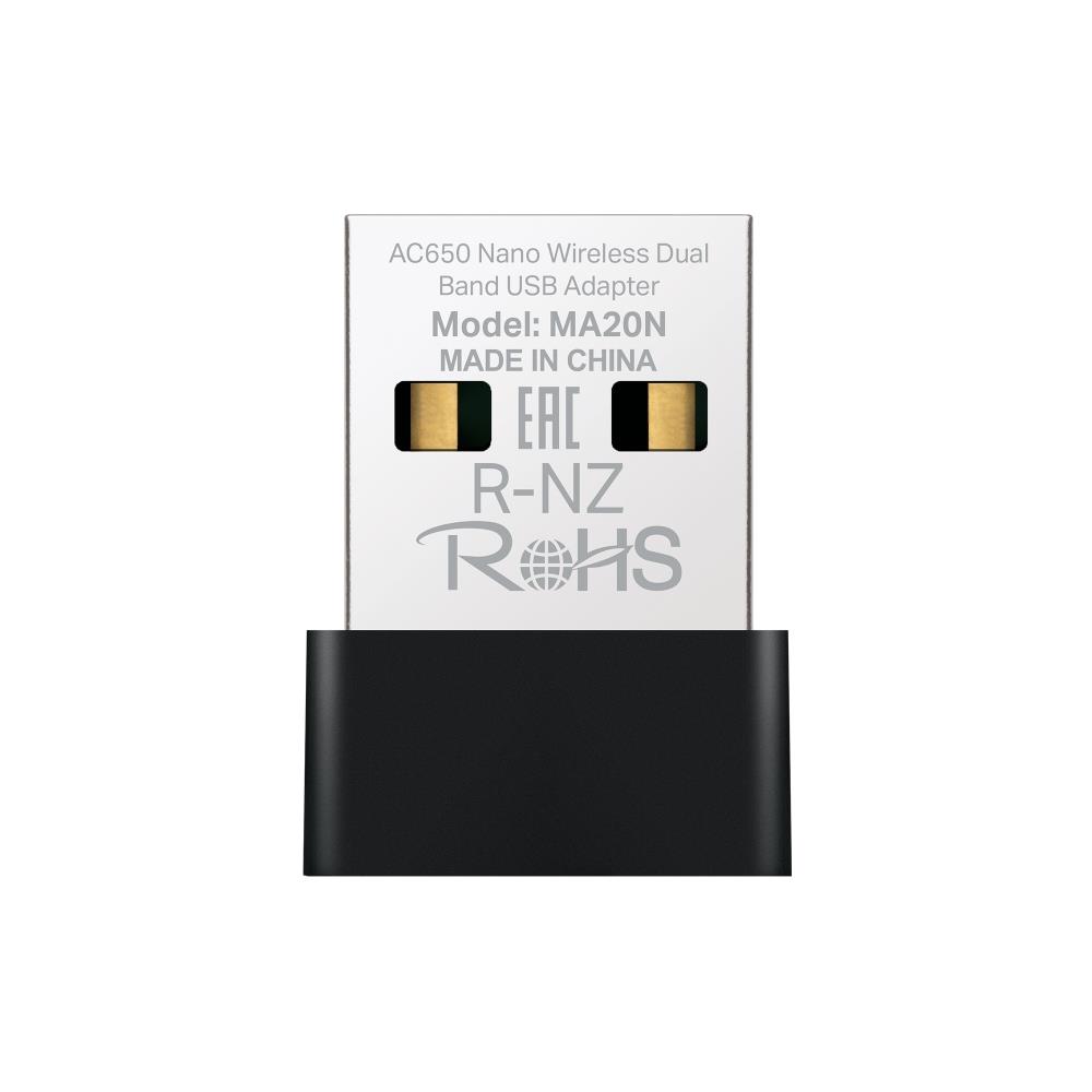 WRL ADAPTER 650MBPS USB NANO/MA20N MERCUSYS