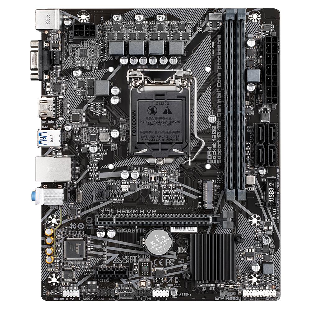 Emaplaat|GIGABYTE|Intel H470 Express|LGA1200|Micro-ATX|Memory DDR4|1xPC&...