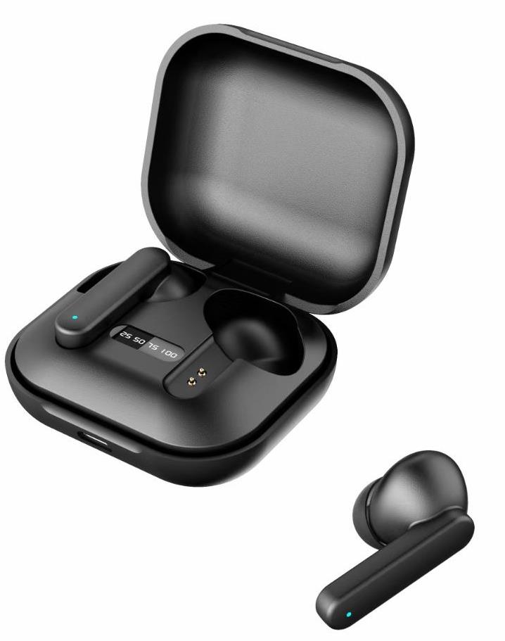 KÕRVAKLAPID BLUETOOTH IN-EAR/TWS BLACK FITEAR-X100B GEMBIRD