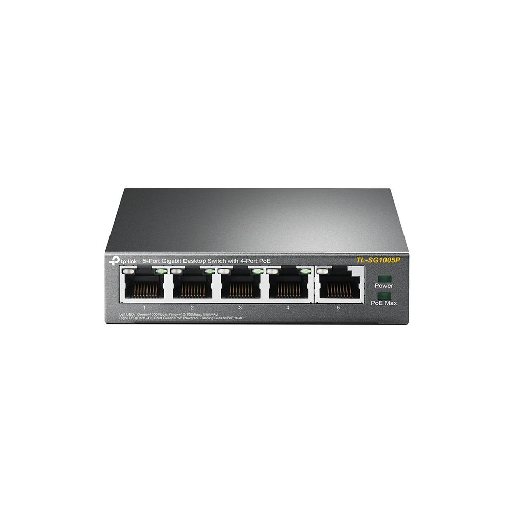 Switch|TP-LINK|Desktop/pedestal|5x10Base-T / 100Base-TX / 1000Base-T|PoE...