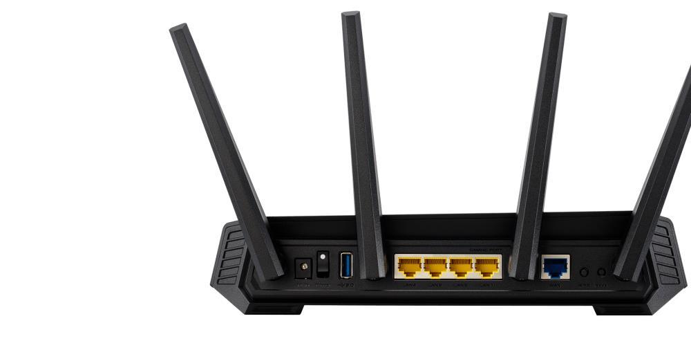 Wireless Router|ASUS|Wireless Router|5400 Mbps|Wi-Fi 6|USB 3.2|1 WAN|4×10/100/1000M|Number of antennas 4|GS-AX5400