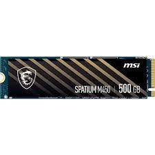 SSD|MSI|SPATIUM M450|500GB|M.2|PCIe Gen4|NVMe|3D NAND|Write speed 2300 M...