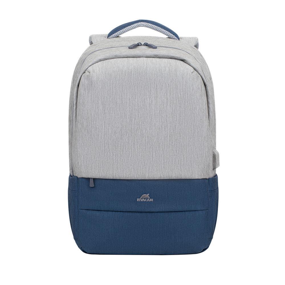 NB BACKPACK ANTI-THEFT 17.3″/7567 GREY/DARK BLUE RIVACASE