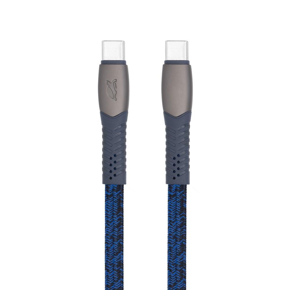 CABLE USB-C TO USB-C 1.2M/BLUE PS6105 BL12 RIVACASE